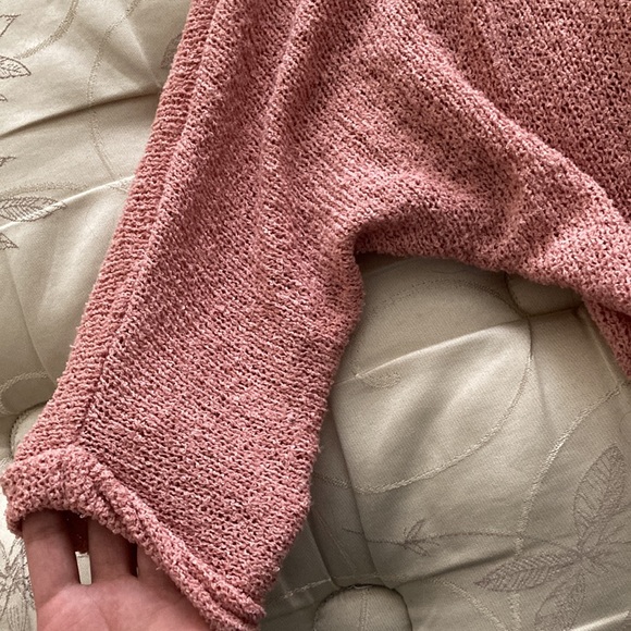 Pink quarter sleeved knit cardigan size M/L - Picture 2 of 3